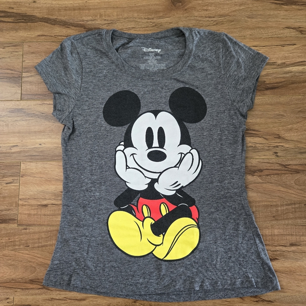 Disney t-shirt size small womens color gray